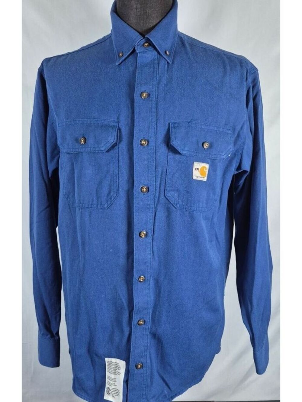 Carhartt FR Blue Flame Resistant Work Shirt Men’s Medium NFPA 2112